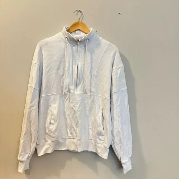 Retired ZYIA Active White Quarter Zip Pullover Women’s Size XL - Picture 2 of 9